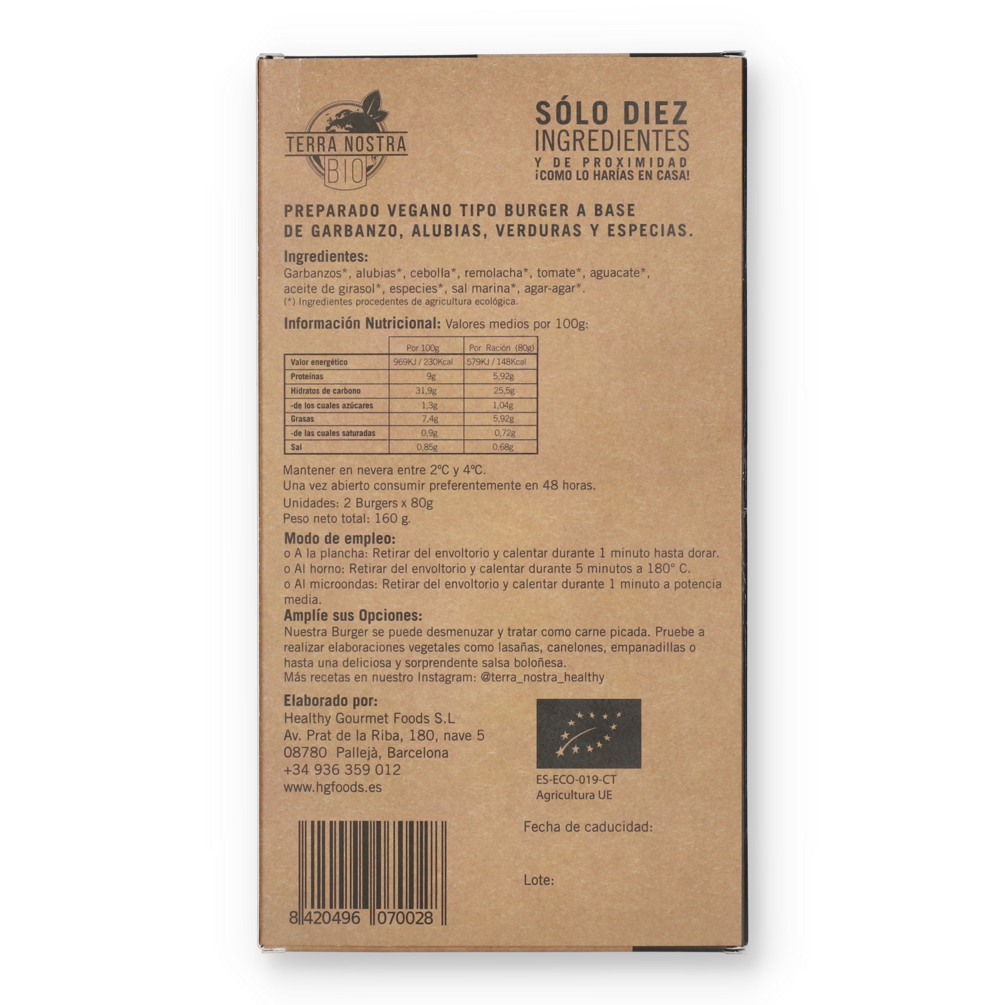 DUO-BIO HAMBURGUESA DE REMOLACHA 2X80G