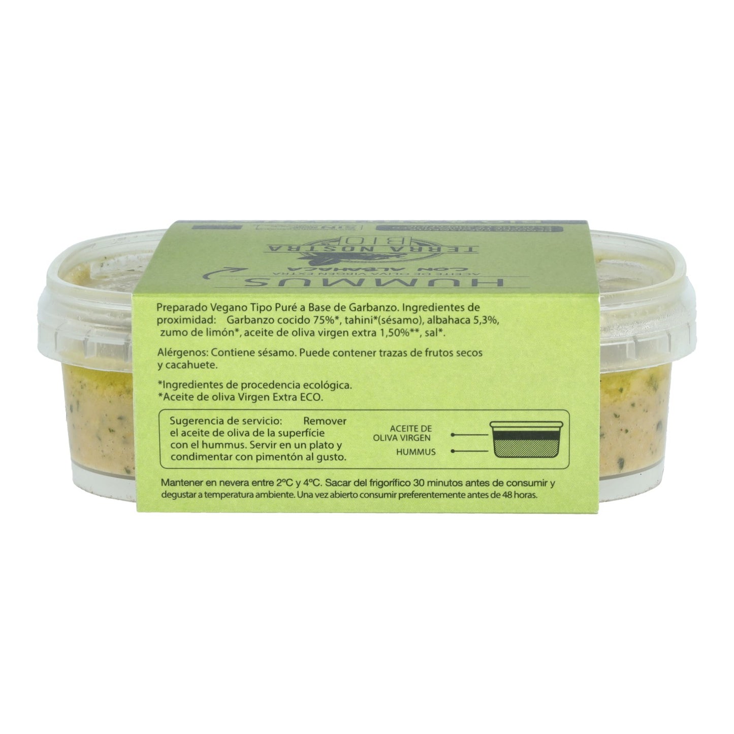 HUMMUS BIO ALBAHACA 200 G